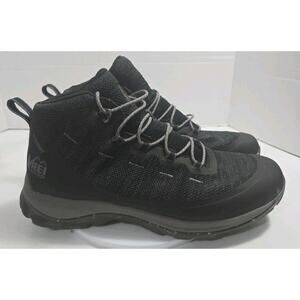 REI Co-op Flash Hiking Boots Black Grey Mens 12.5 EU Hydrowall Waterproof